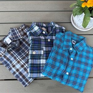 Janie and Jack and Crew Cuts Plaid Shirt Bundle - Like New